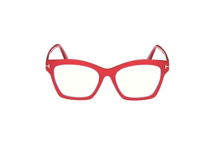 Okulary korekcyjne Tom Ford FT5965-B 075 Prostokątne Czerwone