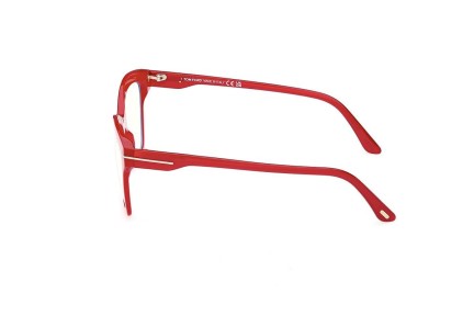 Okulary korekcyjne Tom Ford FT5965-B 075 Prostokątne Czerwone