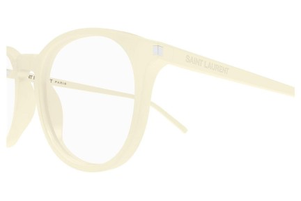 szemüvegeinket Saint Laurent SL106 016 Kerek Fehér