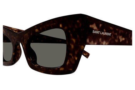 Okulary przeciwsłoneczne Saint Laurent SL702 002 Kocie oczy Havana