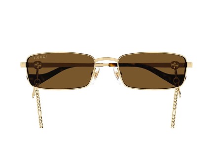 Okulary przeciwsłoneczne Gucci GG1600S 002 Kwadratowe Złote