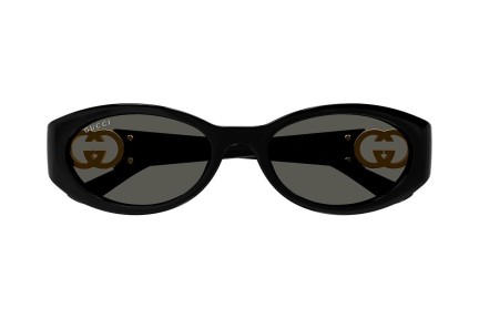 Ochelari de soare Gucci GG1662SA 001 Ovali Negri