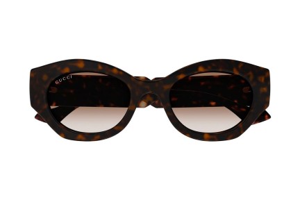 Ochelari de soare Gucci GG1553S 002 Ovali Havana