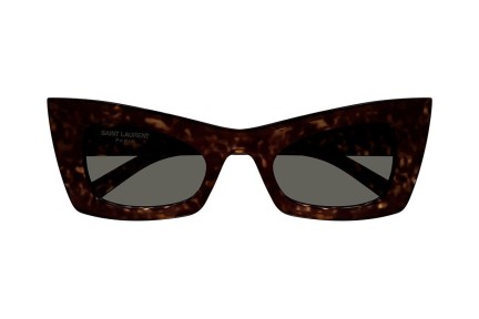 Okulary przeciwsłoneczne Saint Laurent SL702 002 Kocie oczy Havana