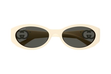 Okulary przeciwsłoneczne Gucci GG1662SA 004 Owalne Białe