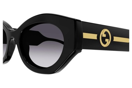 Ochelari de soare Gucci GG1553S 001 Ovali Negri