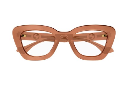 Okulary korekcyjne Gucci GG1555O 004 Kocie oczy Brązowe