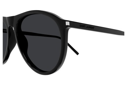 Okulary przeciwsłoneczne Saint Laurent SL667 001 Pilotki (Aviator) Czarne