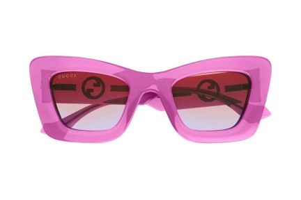 Okulary przeciwsłoneczne Gucci GG1552S 003 Kocie oczy Fioletowe