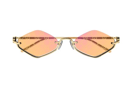 Okulary przeciwsłoneczne Gucci GG1604S 004 Nieregularny Złote