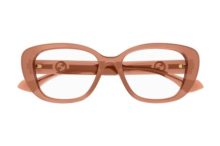 Okulary korekcyjne Gucci GG1559OK 003 Prostokątne Brązowe