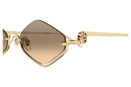 Okulary przeciwsłoneczne Gucci GG1604S 003 Nieregularny Złote