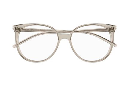 Okulary korekcyjne Saint Laurent SL39 010 Okrągłe Beżowe