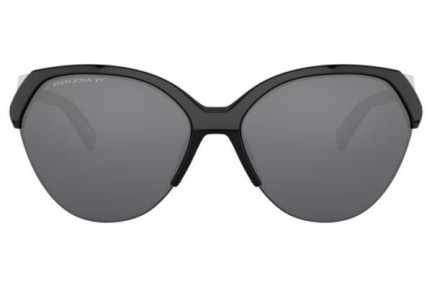 Okulary przeciwsłoneczne Oakley Trailing Point OO9447 944704 Polarized Okrągłe Czarne