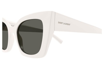 Okulary przeciwsłoneczne Saint Laurent SL552 009 Kocie oczy Białe