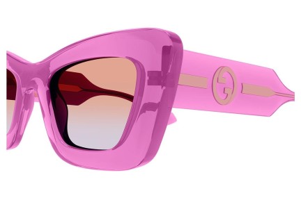 Okulary przeciwsłoneczne Gucci GG1552S 003 Kocie oczy Fioletowe