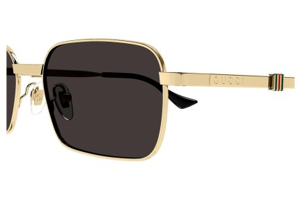 Okulary przeciwsłoneczne Gucci GG1495S 001 Kwadratowe Złote