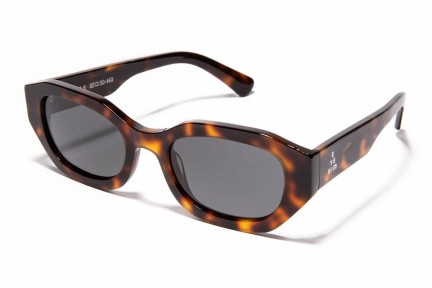 Okulary przeciwsłoneczne Kohe by eyerim Kris Havana Polarized Owalne Havana