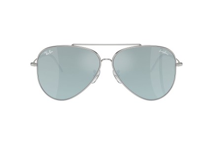 Слънчеви очила Ray-Ban Aviator Reverse x Lenny Kravitz RBR0101S 003/30 Пилотни Сребърна