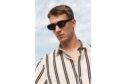 Zonnebril Kohe by eyerim Kris Black Polarized Ovaal Zwart