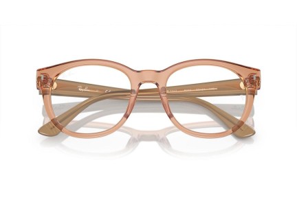 Okulary korekcyjne Ray-Ban RX7227 8313 Kwadratowe Brązowe