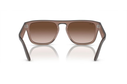 Ochelari de soare Ray-Ban RB4407 673113 Pătrați Maro