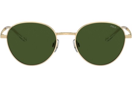 Okulary przeciwsłoneczne Polo Ralph Lauren PH3144 942571 Owalne Złote
