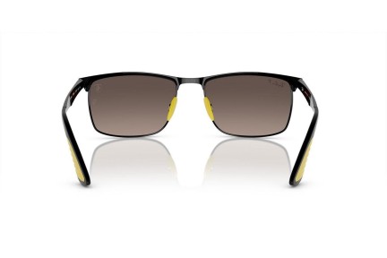 Okulary przeciwsłoneczne Ray-Ban RB3726M F0885J Polarized Prostokątne Czarne