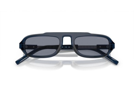 Okulary przeciwsłoneczne Giorgio Armani AR8203 604719 Prostokątne Niebieskie