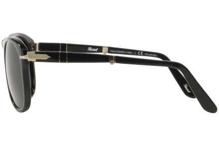 Okulary przeciwsłoneczne Persol Folding 714 Series PO0714 95/58 Polarized Pilotki (Aviator) Czarne
