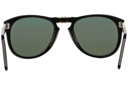 Okulary przeciwsłoneczne Persol Folding 714 Series PO0714 95/58 Polarized Pilotki (Aviator) Czarne