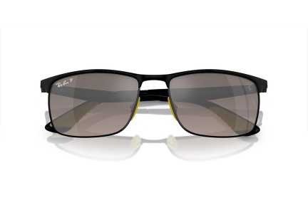 Okulary przeciwsłoneczne Ray-Ban RB3726M F0885J Polarized Prostokątne Czarne