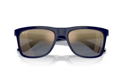 Okulary przeciwsłoneczne Ray-Ban RB4413M F688J0 Polarized Kwadratowe Niebieskie