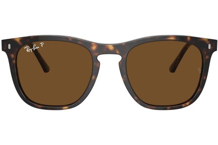 Ochelari de soare Ray-Ban RB2210 902/57 Polarized Pătrați Havana