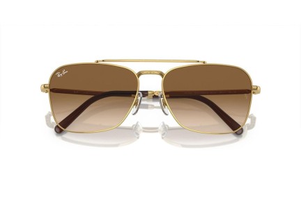 Okulary przeciwsłoneczne Ray-Ban New Caravan RB3636 001/51 Kwadratowe Złote