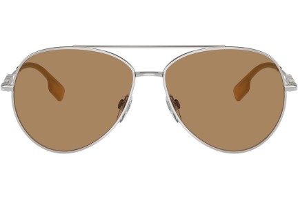 Okulary przeciwsłoneczne Burberry BE3147 1344M4 Pilotki (Aviator) Srebrne