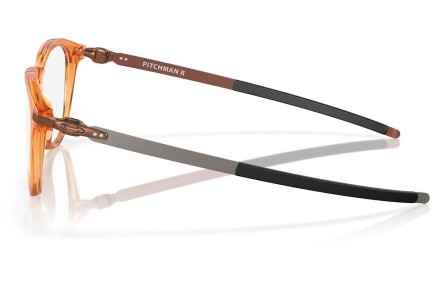 Okulary korekcyjne Oakley Pitchman R OX8105 810524 Okrągłe Pomarańczowe