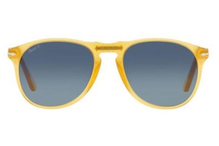 Okulary przeciwsłoneczne Persol PO9649S 204/S3 Polarized Pilotki (Aviator) Żółte