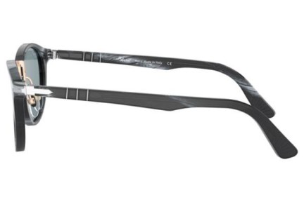 Okulary przeciwsłoneczne Persol PO3108S 111456 Okrągłe Czarne