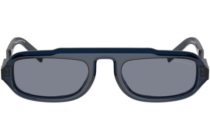 Okulary przeciwsłoneczne Giorgio Armani AR8203 604719 Prostokątne Niebieskie