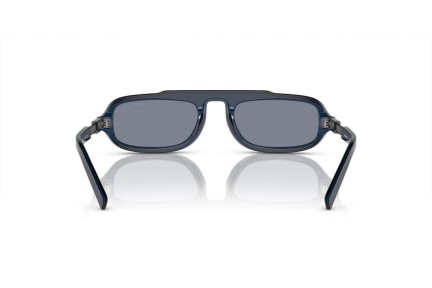 Okulary przeciwsłoneczne Giorgio Armani AR8203 604719 Prostokątne Niebieskie