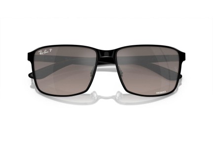 Solbriller Ray-Ban Chromance Collection RB3721CH 186/5J Polarized Firkantet Sort