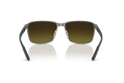 Okulary przeciwsłoneczne Ray-Ban Chromance Collection RB3721CH 188/6O Polarized Kwadratowe Brązowe