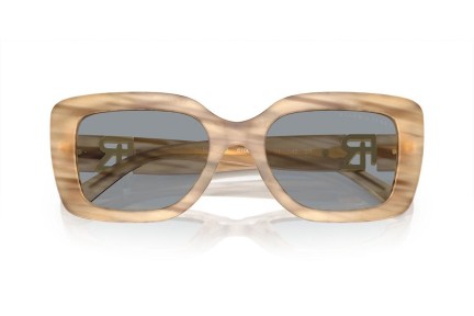 Okulary przeciwsłoneczne Ralph Lauren The Nikki RL8217U 610687 Prostokątne Brązowe