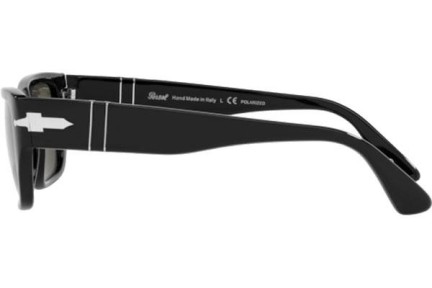 Okulary przeciwsłoneczne Persol PO3268S 95/58 Polarized Prostokątne Czarne