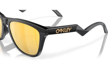 Okulary przeciwsłoneczne Oakley Frogskins Hybrid OO9289 928906 Polarized Kwadratowe Czarne