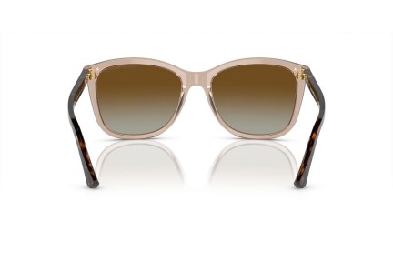 Okulary przeciwsłoneczne Emporio Armani EA4060 5850T5 Polarized Kwadratowe Beżowe