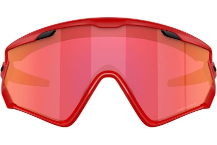 Okulary przeciwsłoneczne Oakley Wind Jacket 2.0 OO9418 941825 PRIZM Torch Pojedyncze | Shield Czerwone