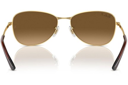 Okulary przeciwsłoneczne Ray-Ban RB3733 001/M2 Polarized Pilotki (Aviator) Złote