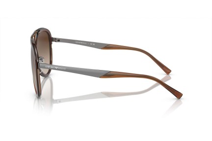 Okulary przeciwsłoneczne Emporio Armani EA2145 336013 Pilotki (Aviator) Brązowe